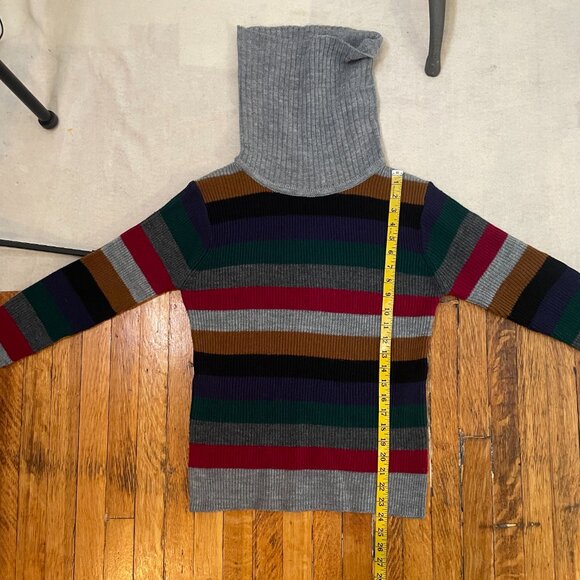 Vintage Montage cowl neck striped sweater - Picture 8 of 8